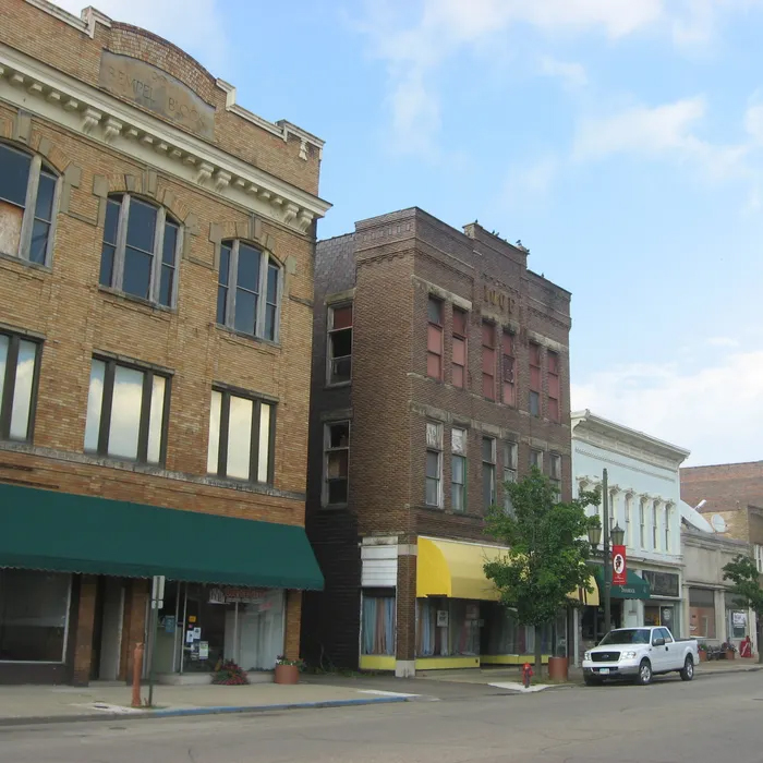 Downtown Logan buildings.
