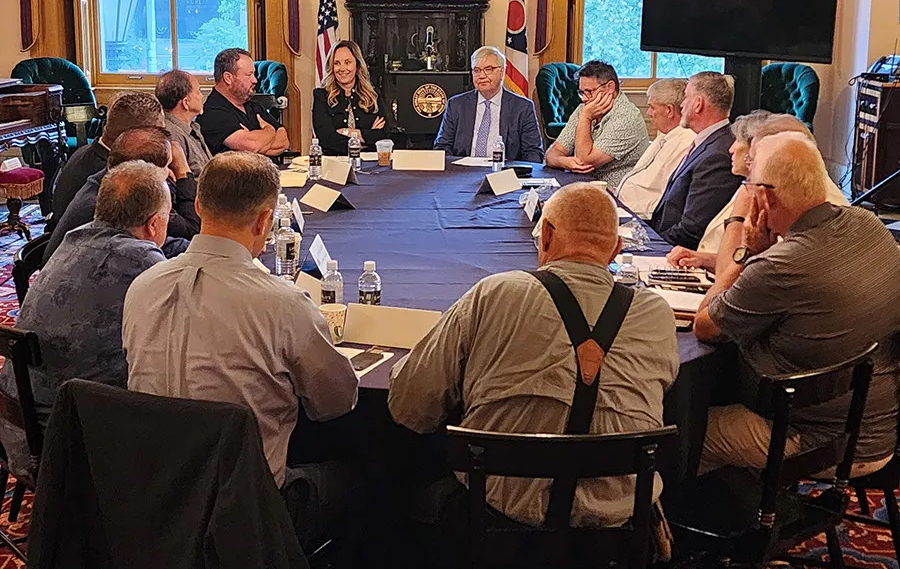 Mayors Partnership for Progress meeting with Ohio Department of Development and Governor's Office of Appalachia at the Statehouse.