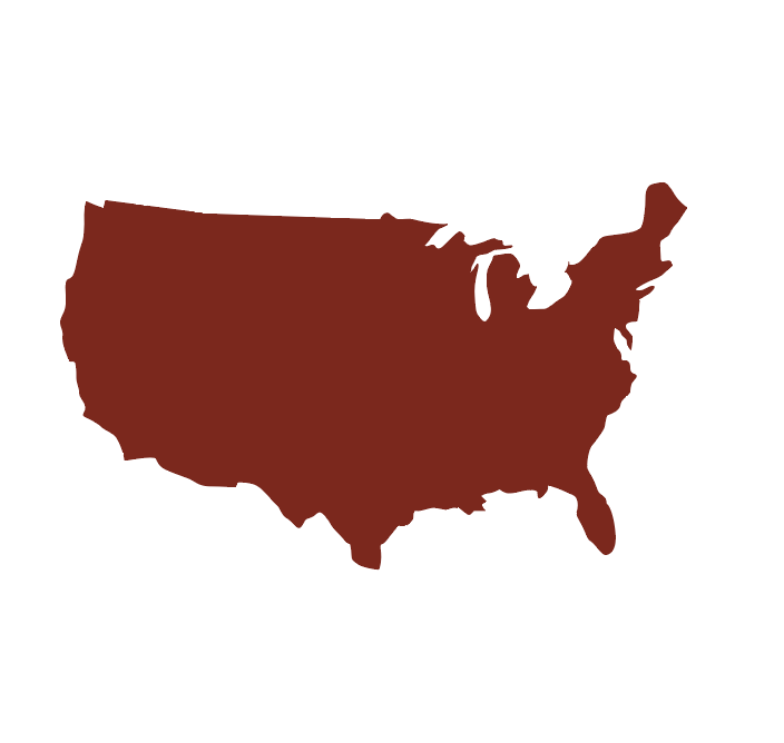 shape of USA.