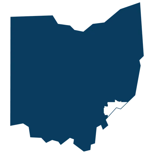 Washington County highlighted within the state of Ohio.